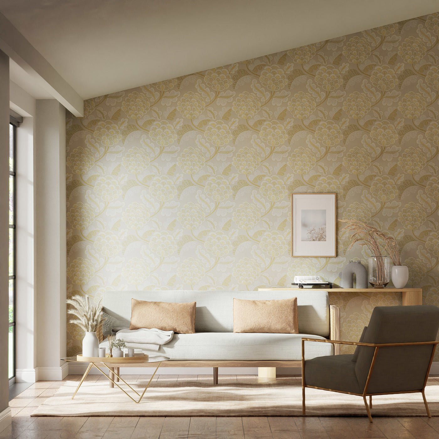 Flourish Wallpaper - First Light/Nectar - HQN3112935 - Harlequin