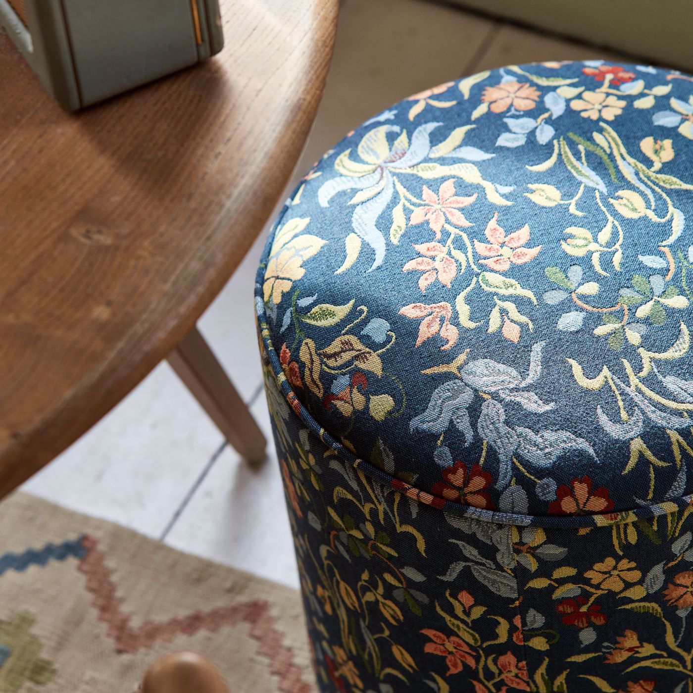 Flowers By May Fabric - Indigo - 237313 - Morris & Co