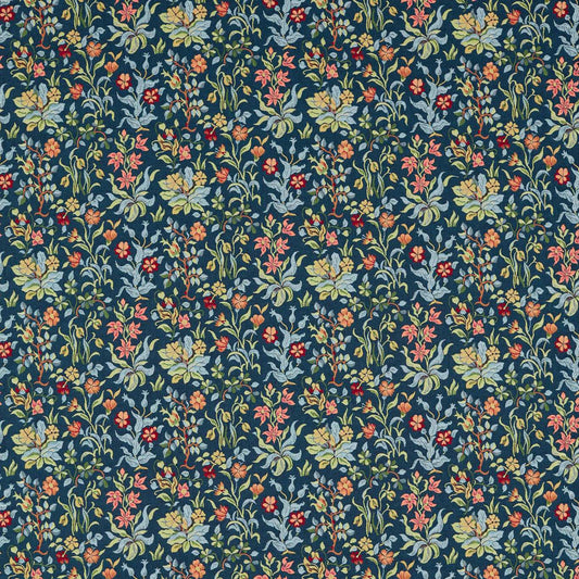 Flowers By May Fabric - Indigo - 237313 - Morris & Co