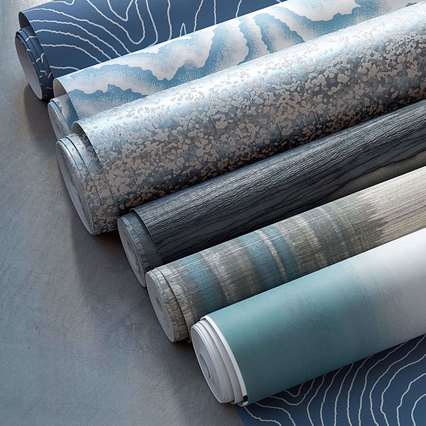 Formation Wallpaper - Cornflower - HRWO113100 - Harlequin