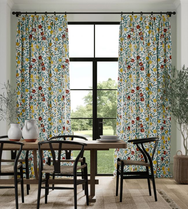 Fruit Fabric - Green Indigo/Madder - 226906 - Morris & Co