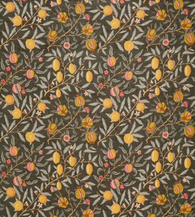 Fruit Velvet Fabric - Walnut/Bullrush - 236926 - Morris & Co