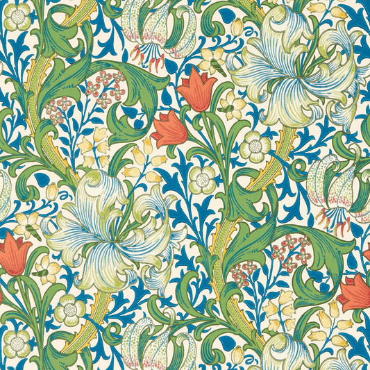 Golden Lily Wallpaper - Twister - 217330 - Morris & Co