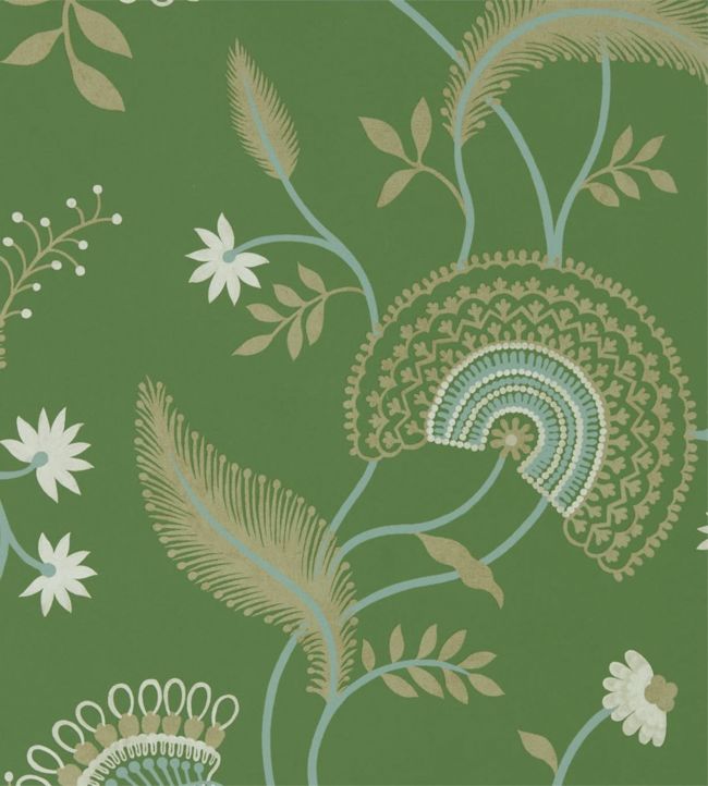 Hakimi Wallpaper - Emerald - DCPW216768 - Sanderson