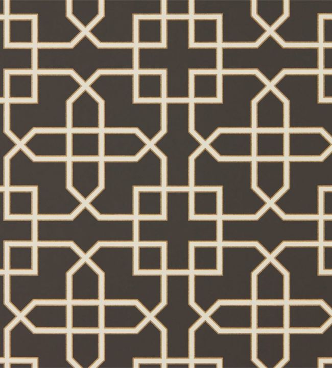 Hampton Trellis Wallpaper - Charcoal - DGLW216662 - Sanderson