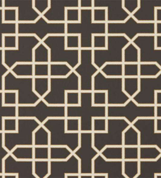 Hampton Trellis Wallpaper - Charcoal - DGLW216662 - Sanderson