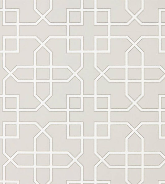 Hampton Trellis Wallpaper - Grey - DGLW216661 - Sanderson