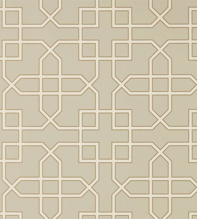 Hampton Trellis Wallpaper - Linen - DGLW216659 - Sanderson