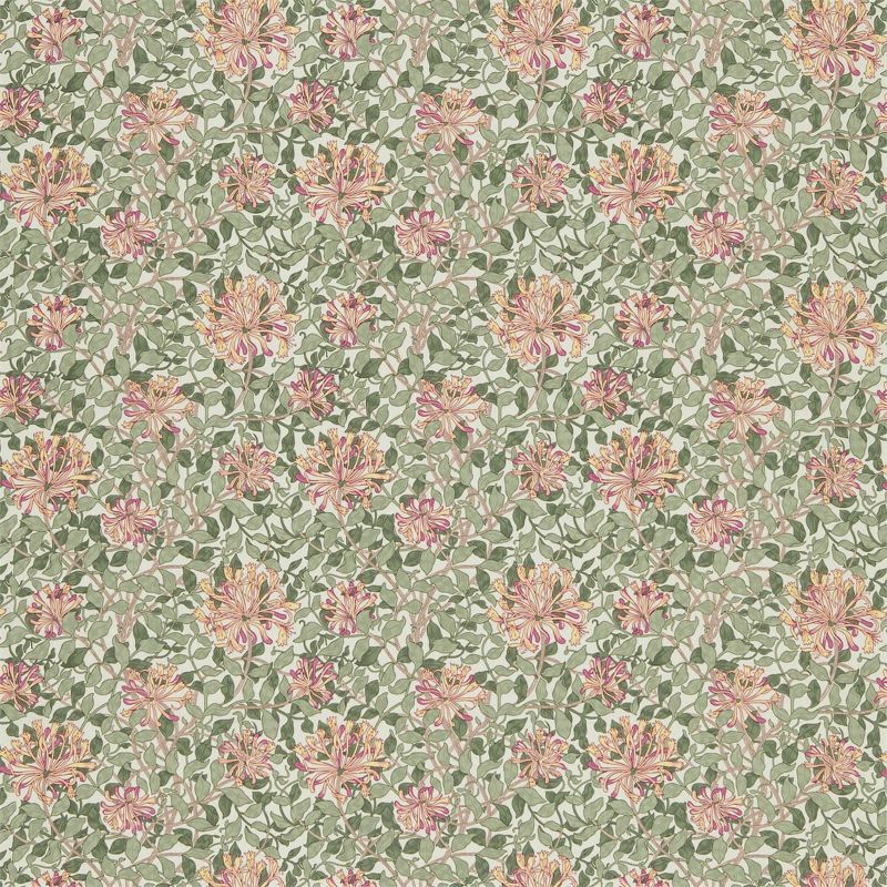 Honeysuckle Fabric - Chalk/Yellow - DJA1HS201 - Morris & Co