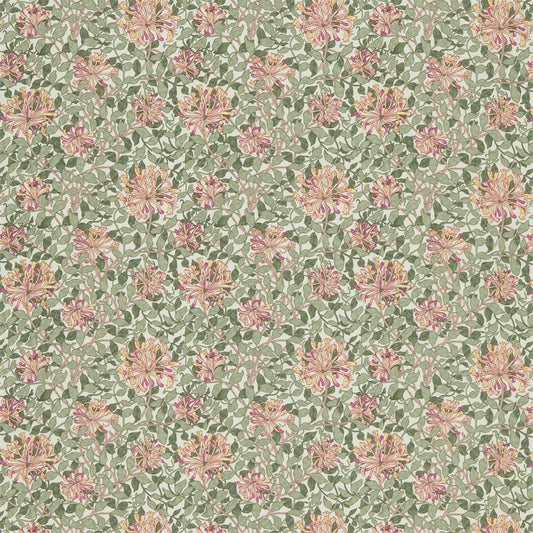 Honeysuckle Fabric - Chalk/Yellow - DJA1HS201 - Morris & Co