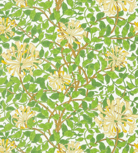 Honeysuckle Wallpaper - Cream/Chocolate - 217095 - Morris & Co