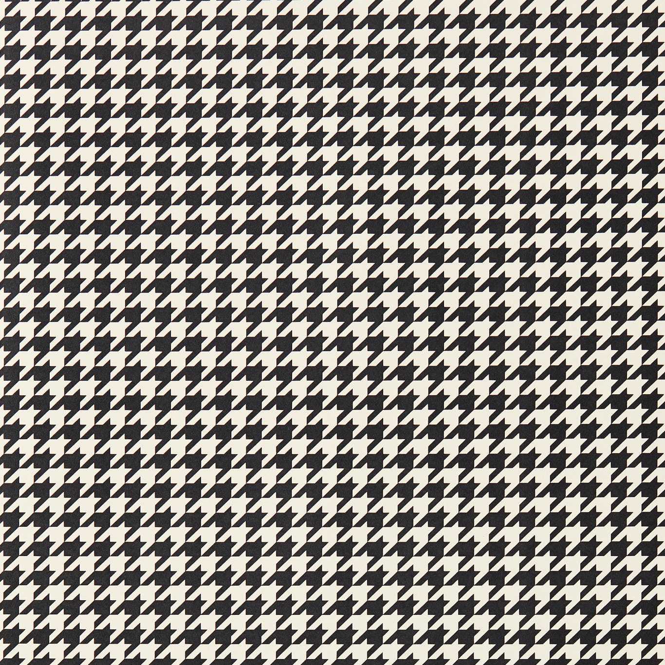 Houndstooth Wallpaper - Black Earth/Soft Focus - HRTW113131 - Harlequin