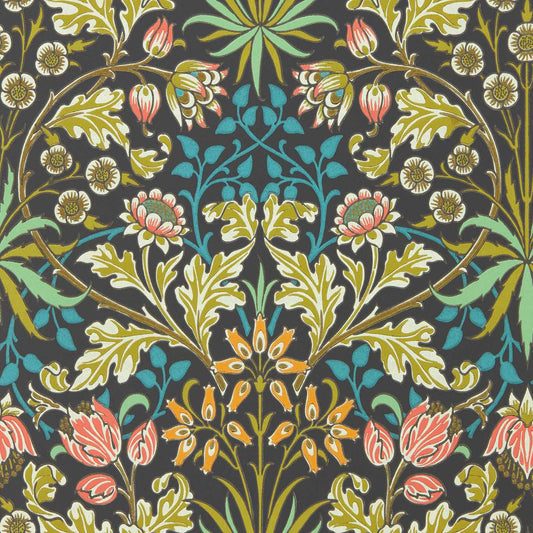 Hyacinth Wallpaper - Enchanted Green - 510009 - Morris & Co