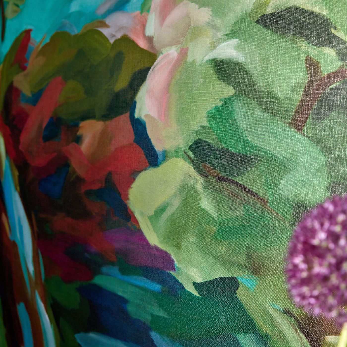 In The Woods Wallpaper - Sky/Emerald/Carnelian - HSRW113068 - Harlequin