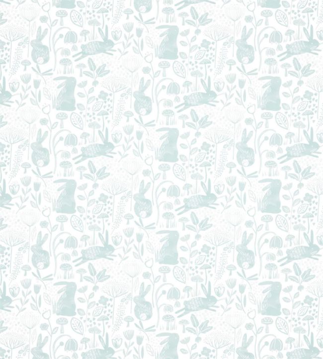 Into the Meadow Wallpaper - Duck Egg - HLTF112631 - Harlequin