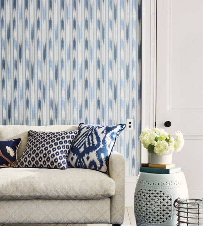 Ishi Wallpaper - Indigo - DCPW216778 - Sanderson