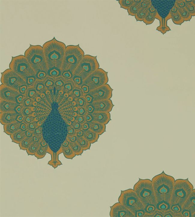 Kalapi Wallpaper - Peacock - DCPW216757 - Sanderson