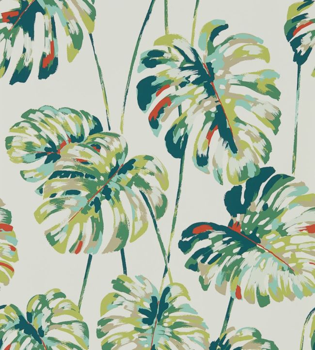 Kelapa Wallpaper - Emerald/Zest - HZAP111753 - Harlequin