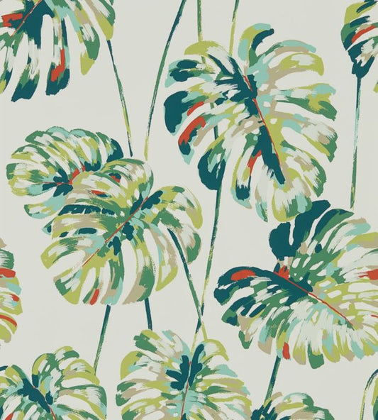 Kelapa Wallpaper - Emerald/Zest - HZAP111753 - Harlequin