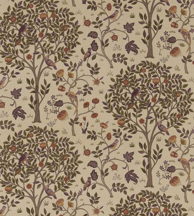 Kelmscott Tree Fabric - Mulberry/Russet - 220326 - Morris & Co