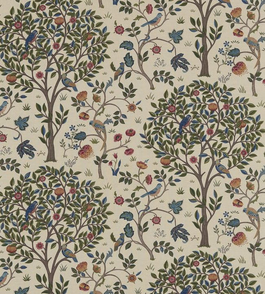 Kelmscott Tree Fabric - Woad/Wine - 220327 - Morris & Co