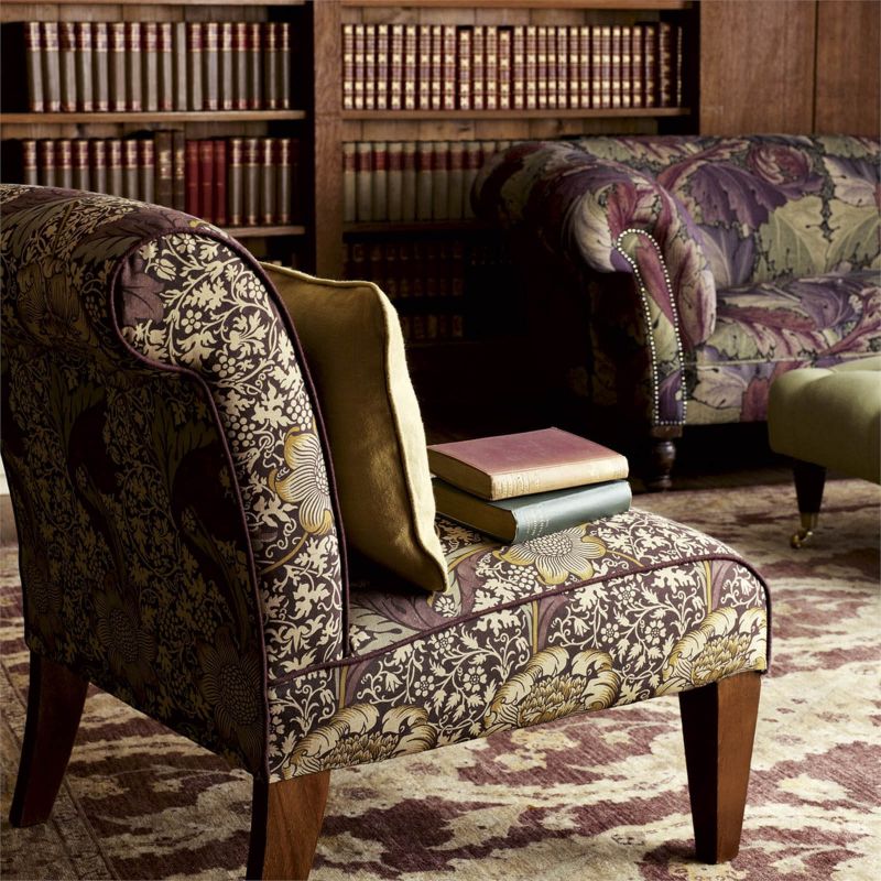 Kennet Fabric - Grape/Gold - 220323 - Morris & Co