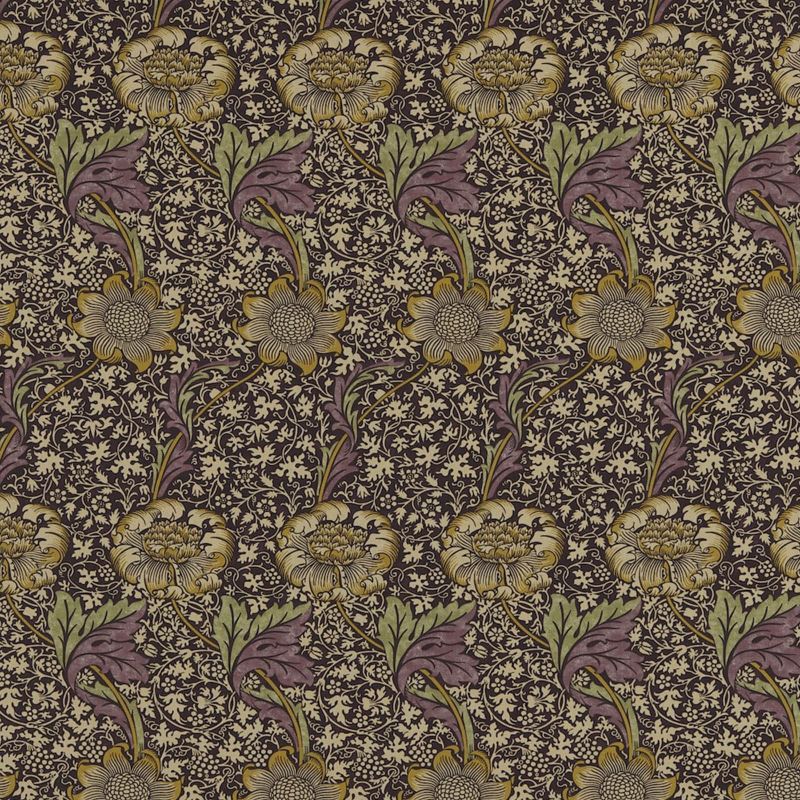 Kennet Fabric - Grape/Gold - 220323 - Morris & Co