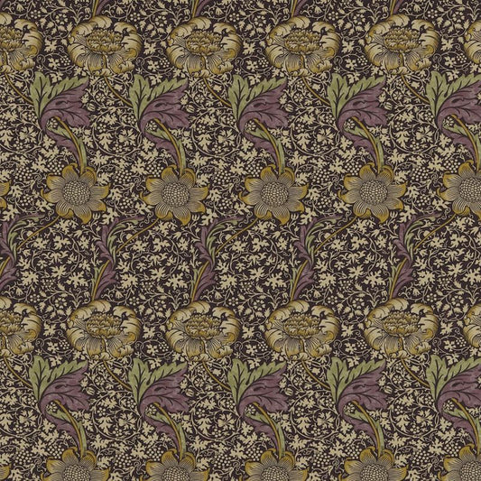 Kennet Fabric - Grape/Gold - 220323 - Morris & Co