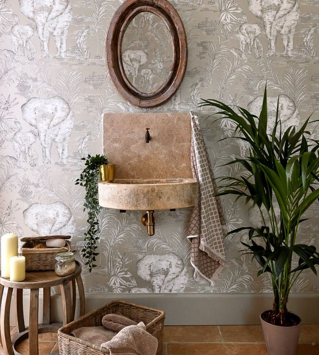 Kinabalu Wallpaper - Linen - HZAP111776 - Harlequin