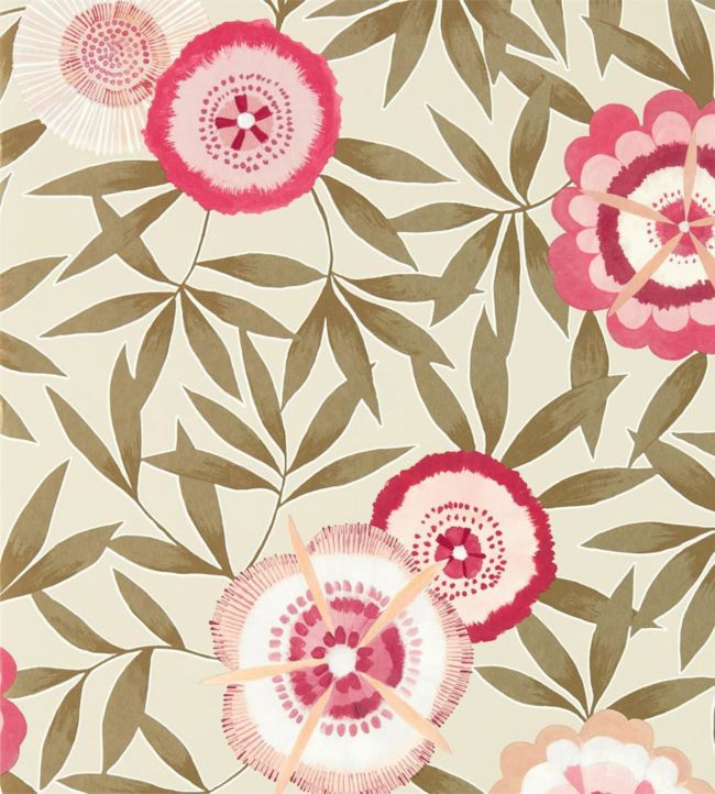 Komovi Wallpaper - Azalea/Gilver - HSAW112161 - Harlequin