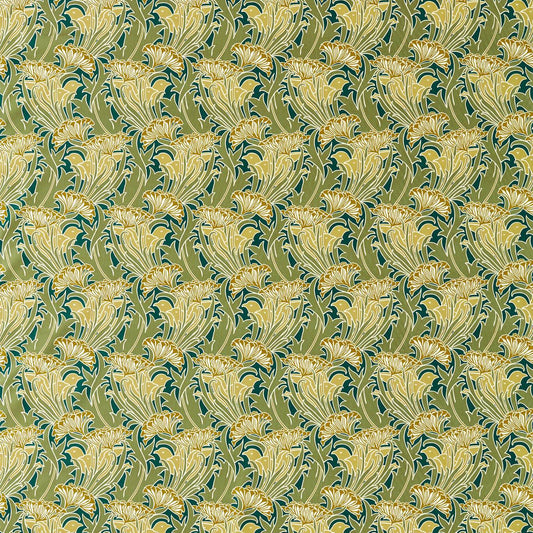 Laceflower Fabric - Pistachio/Lichen - 227228 - Morris & Co