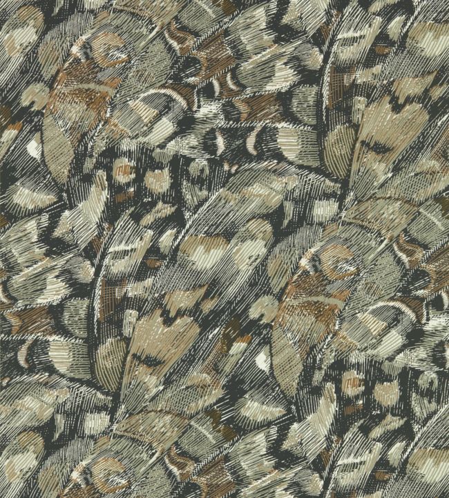 Lamina Wallpaper - Onyx/Bronze - HM6W112168 - Harlequin