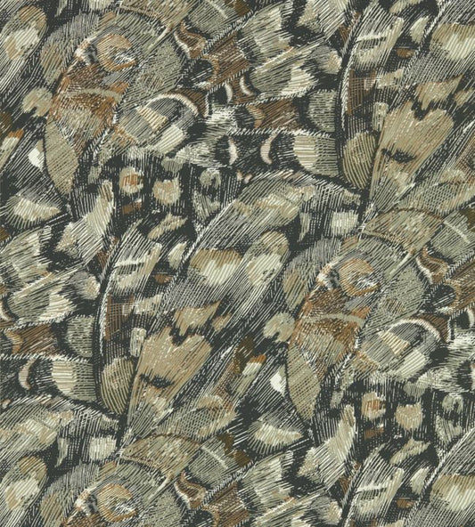 Lamina Wallpaper - Onyx/Bronze - HM6W112168 - Harlequin