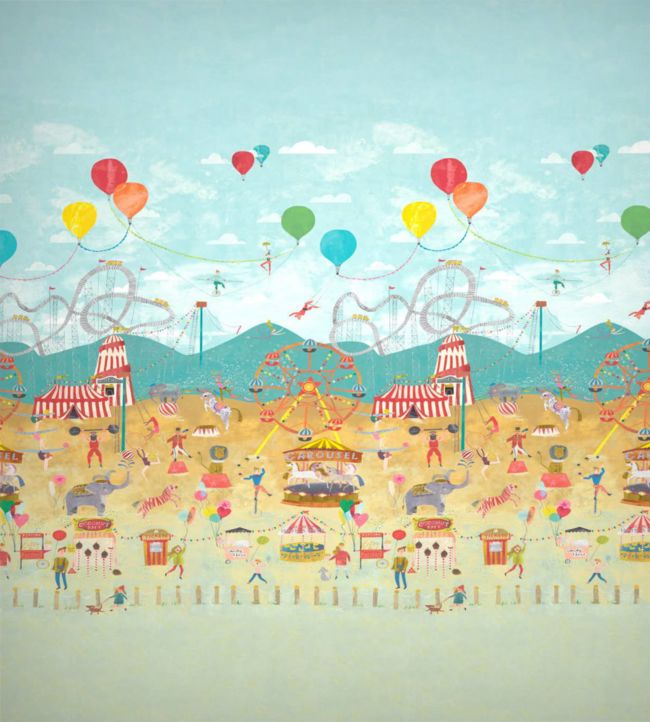 Lifes a Circus Wallpaper - Carousel - HLTF112647 - Harlequin