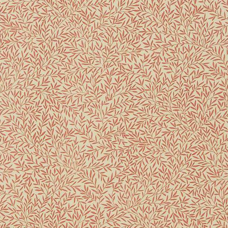 Lily Leaf Fabric - Red - DMCOLI202 - Morris & Co