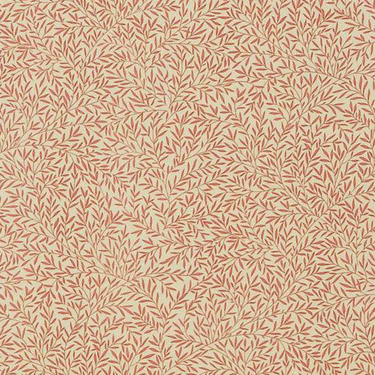 Lily Leaf Fabric - Red - DMCOLI202 - Morris & Co