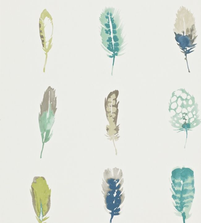 Limosa Wallpaper - Lagoon / Zest / Gooseberry - HAMA111074 - Harlequin