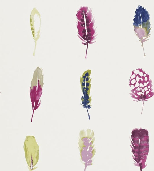 Limosa Wallpaper - Loganberry / Raspberry / Olive - HAMA111076 - Harlequin