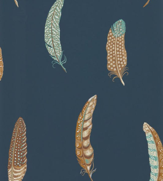 Lismore Wallpaper - Indigo - DYSI216604 - Sanderson