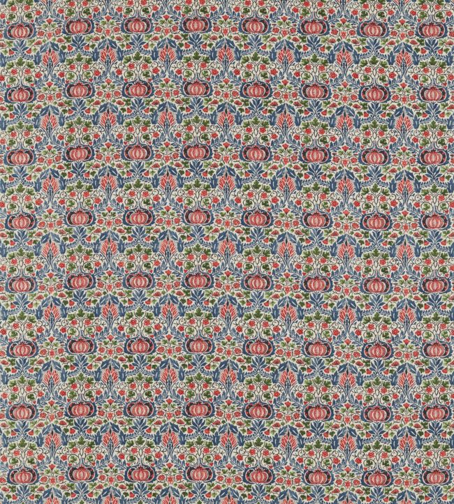 Little Chintz Fabric - Indigo/Carmine - 226407 - Morris & Co
