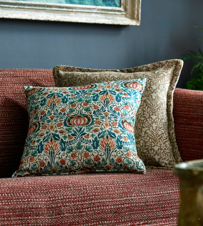 Little Chintz Fabric - Teal/Saffron - 226409 - Morris & Co