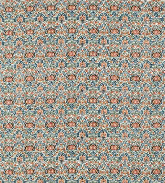 Little Chintz Fabric - Teal/Saffron - 226409 - Morris & Co