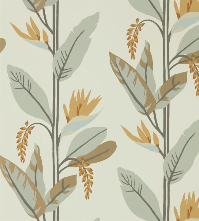 Llenya Wallpaper - Honey/Jet/Jute - HMIW112237 - Harlequin