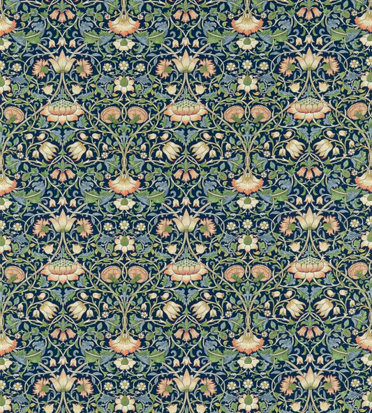 Lodden Fabric - Indigo/Mineral - 222521 - Morris & Co