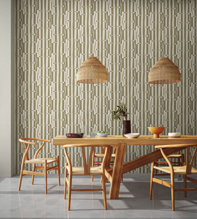 Lohko Stripe Wallpaper - Cobbles - NBIW113039 - Scion