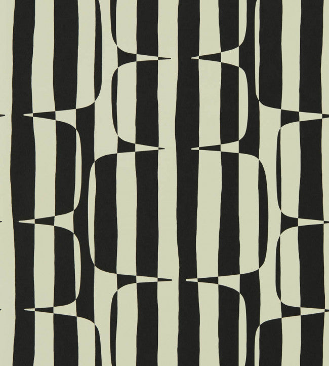 Lohko Stripe Wallpaper - Liquorice - NBIW113038 - Scion