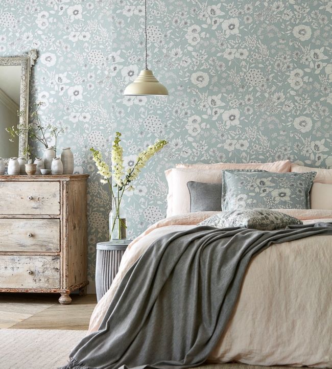 Maelee Wallpaper - Mineral - DHPO216348 - Sanderson