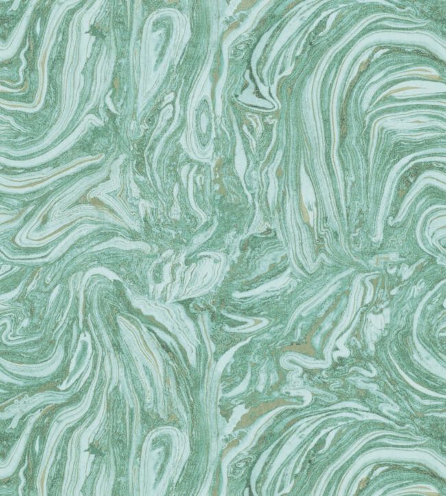 Makrana Wallpaper - Emerald - HMOW110918 - Harlequin