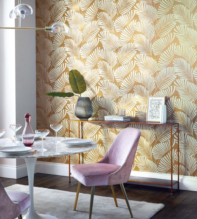 Mala Wallpaper - Ochre - HSAW112138 - Harlequin