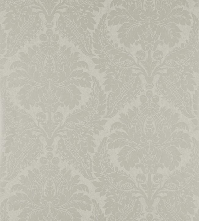 Malmaison Damask Wallpaper - Chalk - ZCON311994 - Zoffany